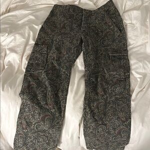 Gray Cargo Pants with Multiple Pockets
